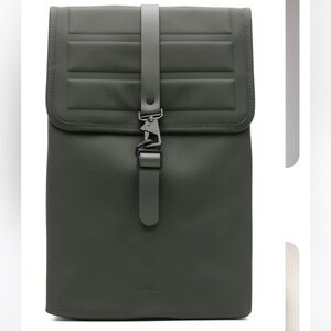 Rains Green Urban Backpack Minimalist Design Backpack / Rucksack